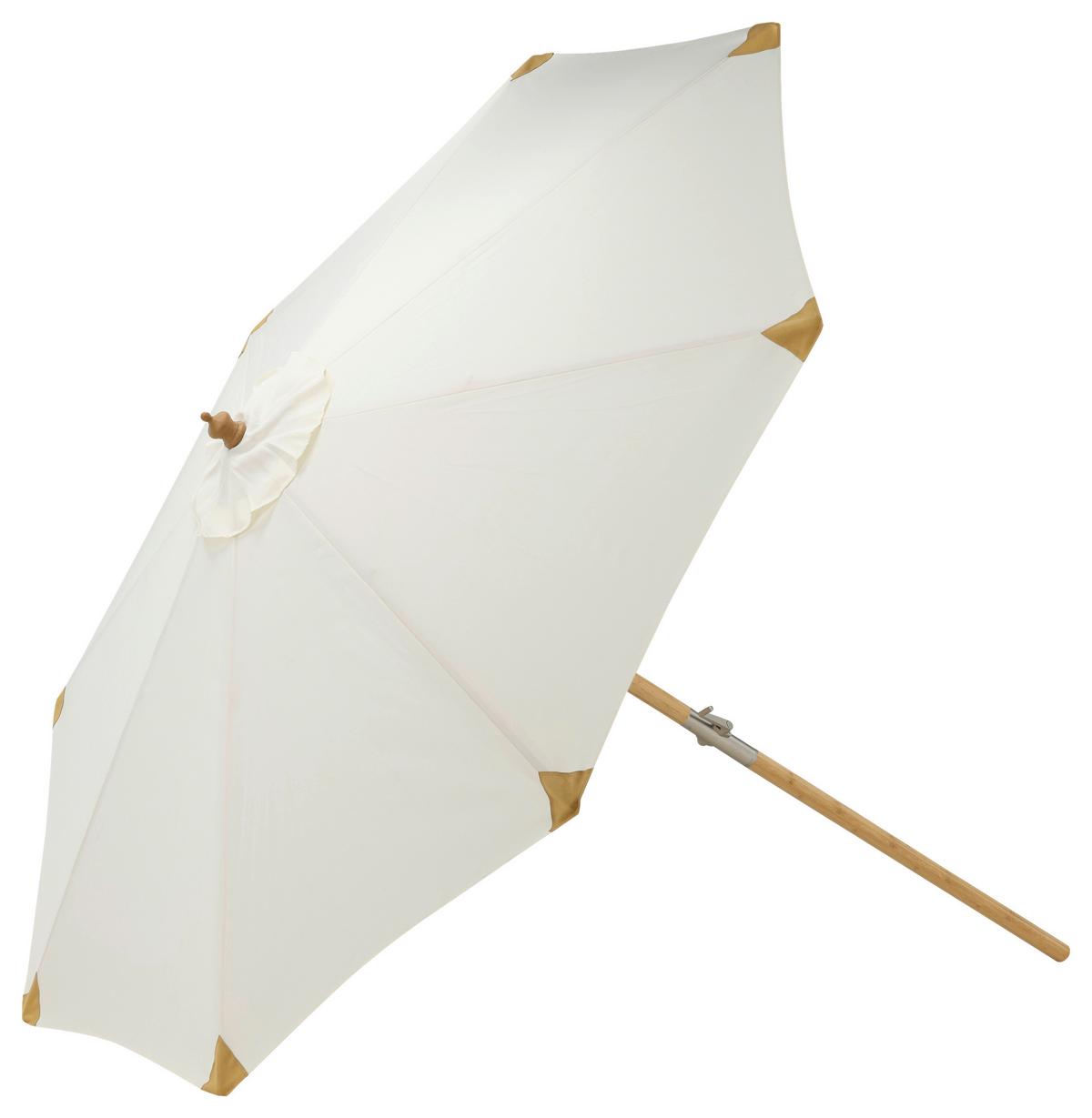 Sonnenschirm L/b: 270x250 Cm Weiß - Weiß, KONVENTIONELL (270/250cm) - Gardenson
