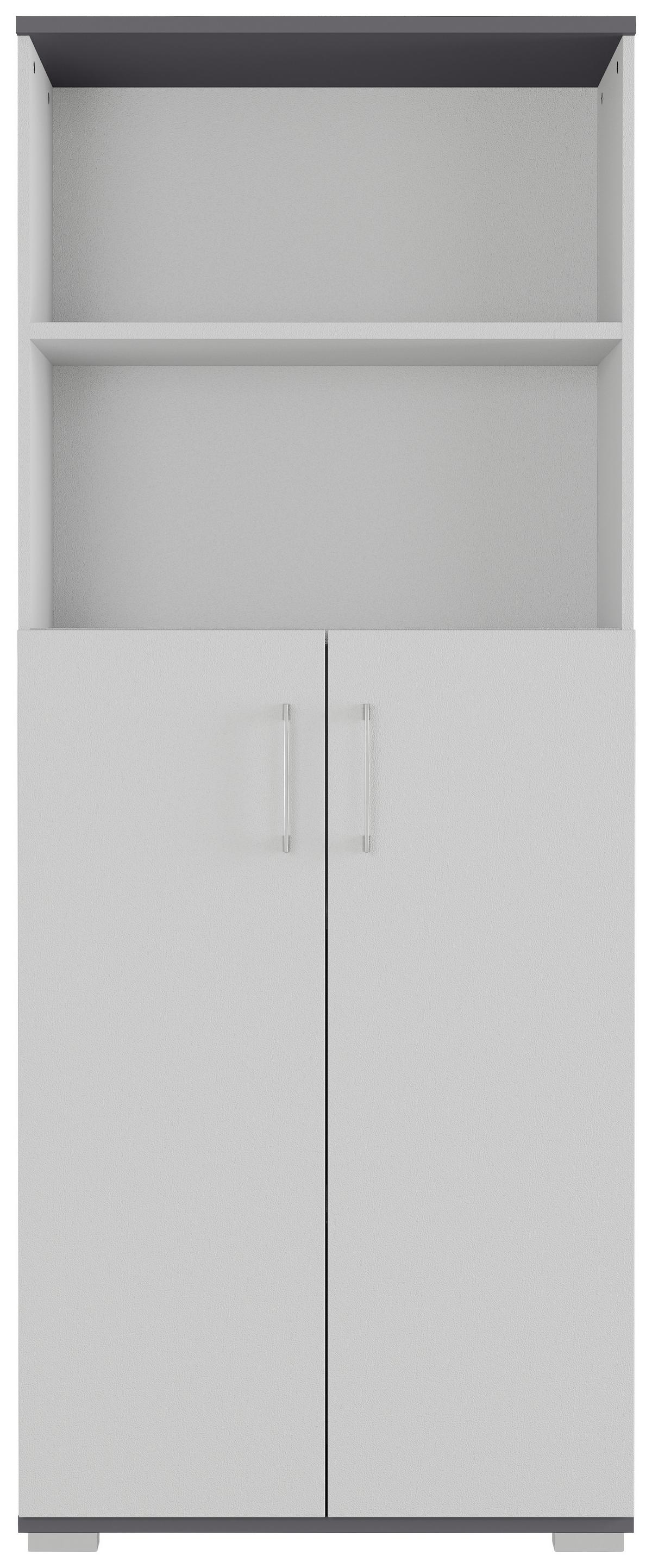 Aktenschrank Gw-Profi Graphitfarben/Grau B: 80 cm - Graphitfarben/Grau, KONVENTIONELL, Holzwerkstoff (80/200/40cm) - Germania