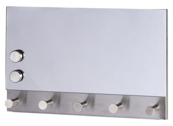 Hakenleiste Mirror Mgnetisch - Edelstahlfarben, MODERN, Glas/Metall (30/19cm) Hakenleiste Mirror Mgnetisch - Edelstahlfarben, MODERN, Glas/Metall (30/19cm)