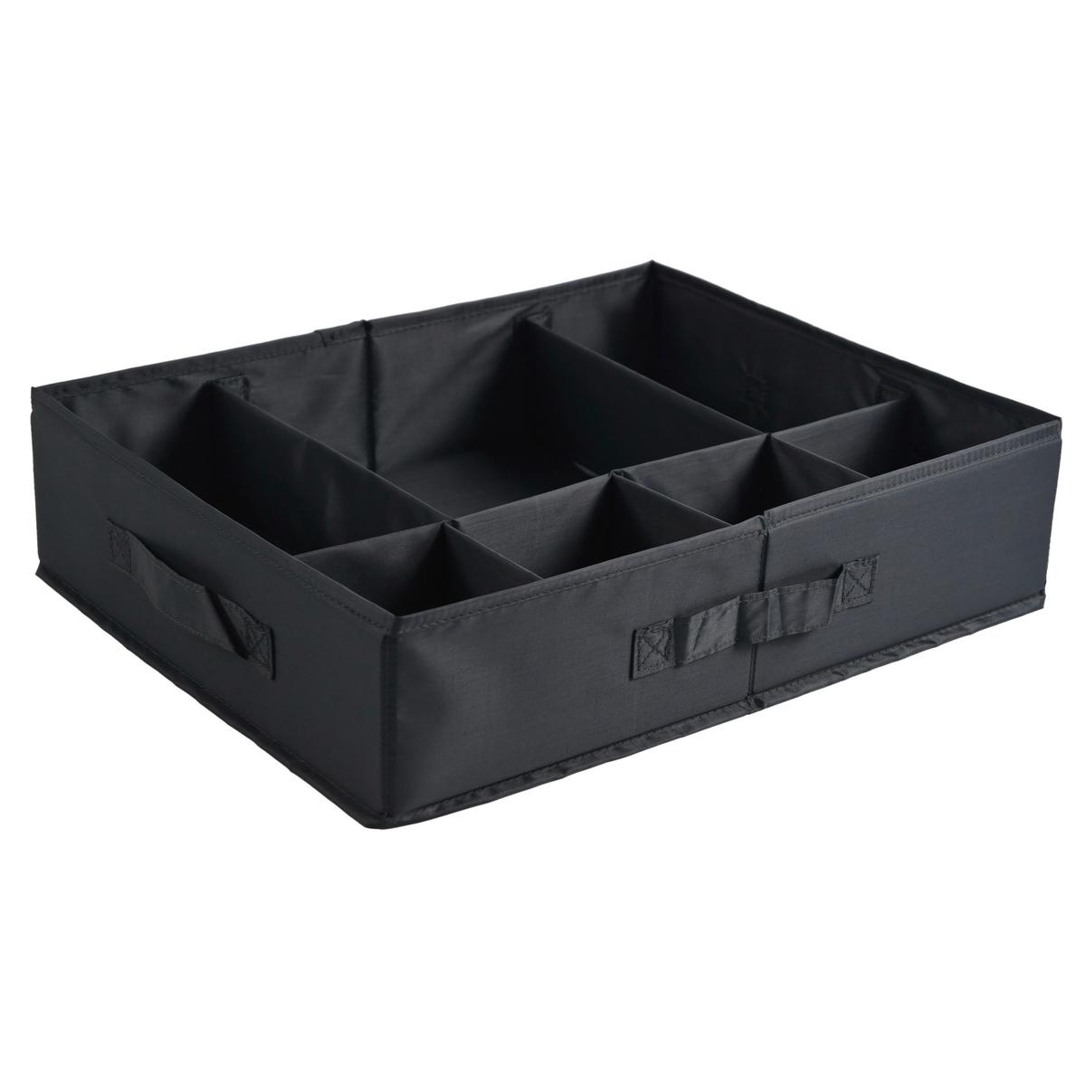 Zásuvkový box Unit, S - šedá, Konvenční, textil/plast (34,2/43,2/10,5cm) - Modern Living