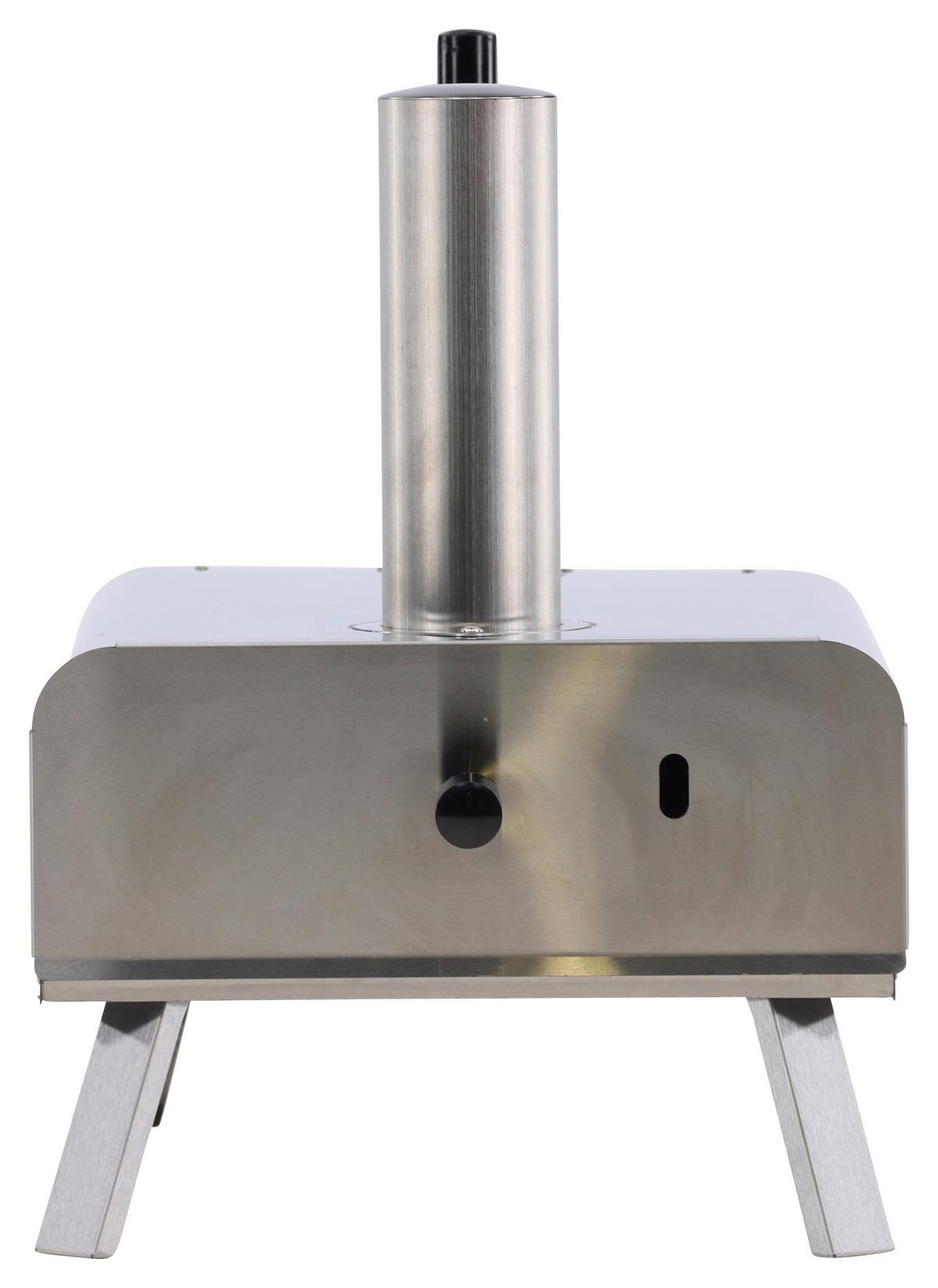 Pizzaofen Digos Silberfarben - Silberfarben, KONVENTIONELL, Metall (85.8/49.9/37cm) - Gardenson