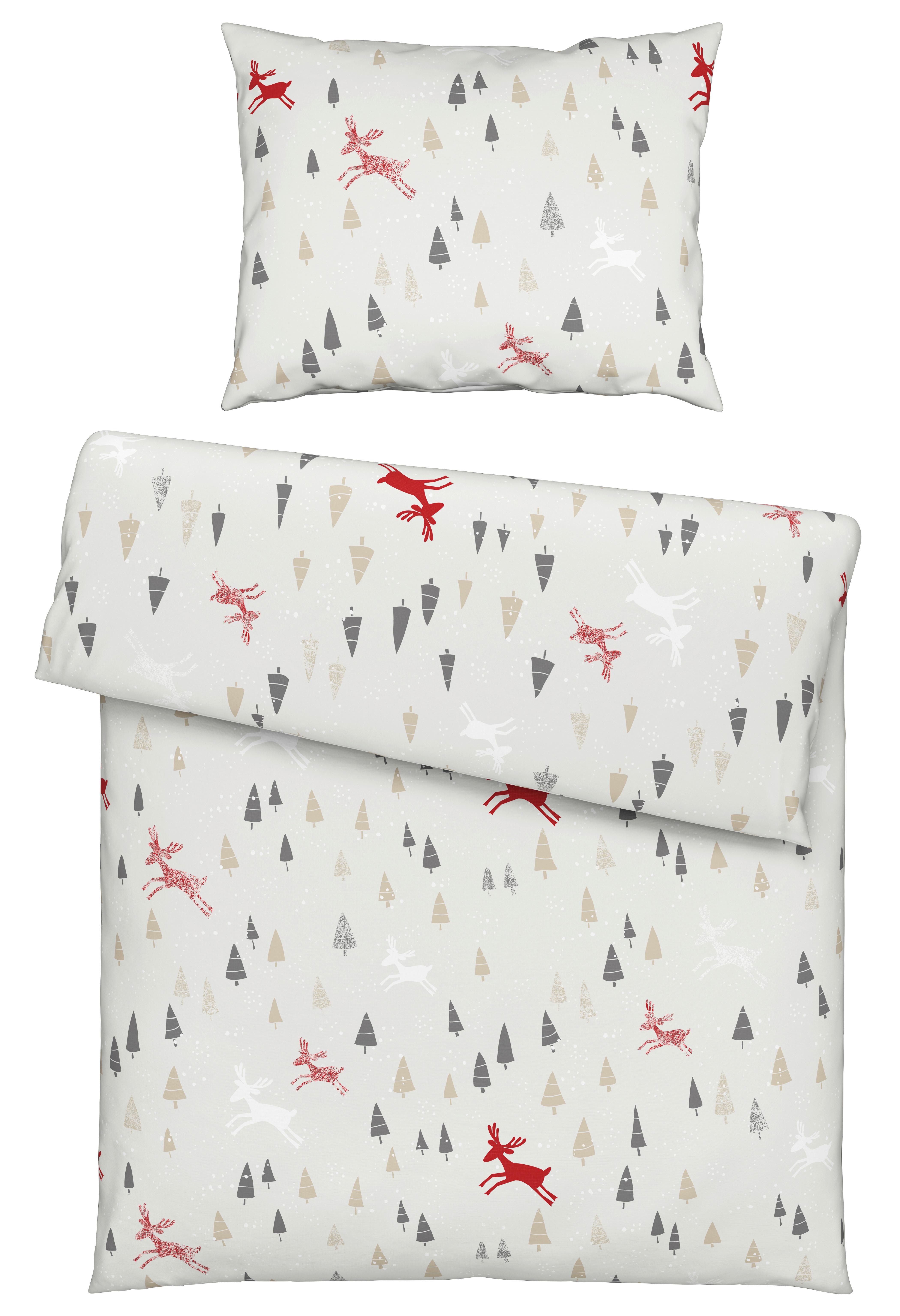 Ágyneműhuzat-garnitúra Anja - bézs/többszínű, Romantik / Landhaus, textil - James Wood