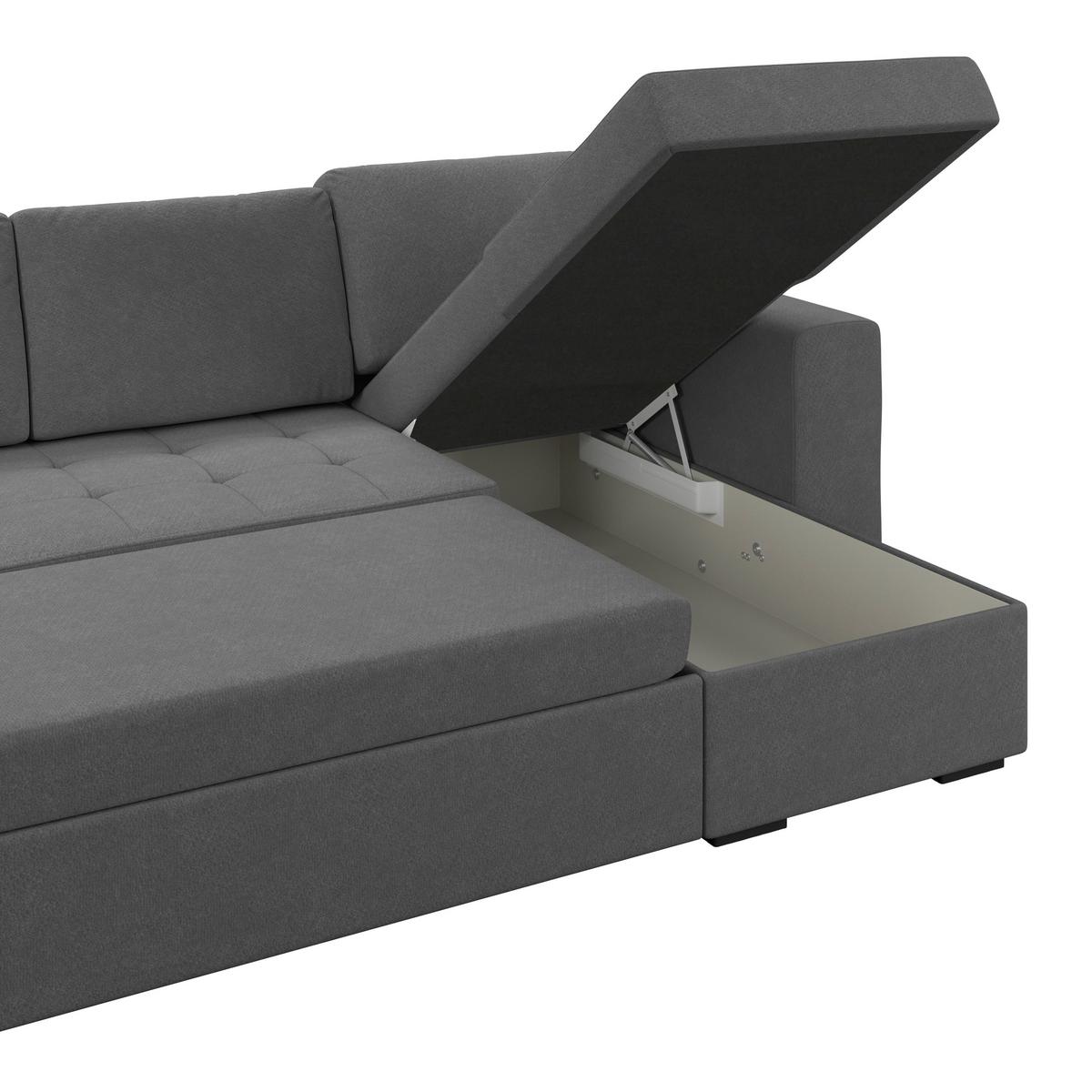 Ecksofa Jan Anthrazit S: 247x155 Cm - Anthrazit, Trend, Textil (247/155cm)