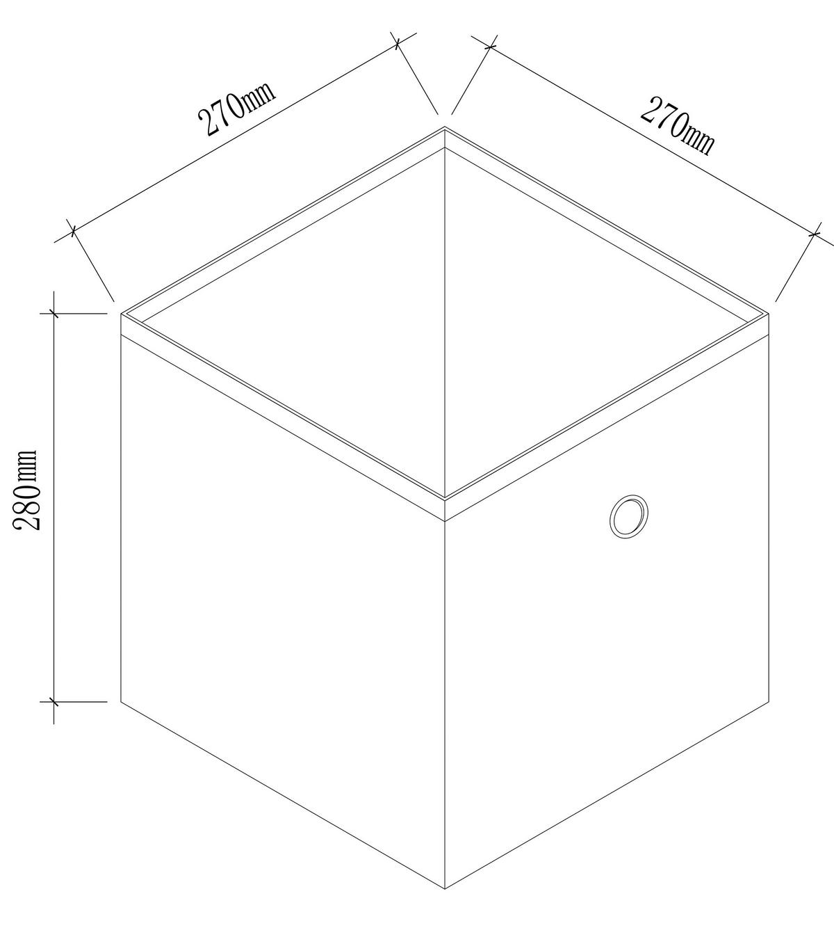 Faltbox Boxas Grün B: 27 cm - Grün, Basics, Kunststoff (27/28/27cm) - MID.YOU