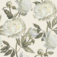Vliestapete Peony Weiss - Weiß, Basics, Papier/Kunststoff (52/1005cm)