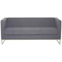 3-Sitzer-Sofa Barbados Dunkelgrau - Dunkelgrau/Silberfarben, MODERN, Textil (172/71/72cm) - MID.YOU