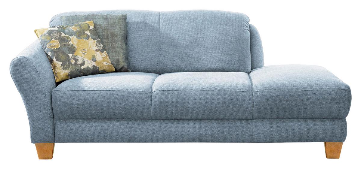 Récamiere Gotland V, Hellblau B: 194 cm - Naturfarben/Hellblau, KONVENTIONELL, Textil (194/84/91cm) - Sit & More