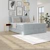 Boxspringbett mit Topper & Bettkasten180x200 Medino - Silberfarben, KONVENTIONELL, Holz/Holzwerkstoff (180/200cm)