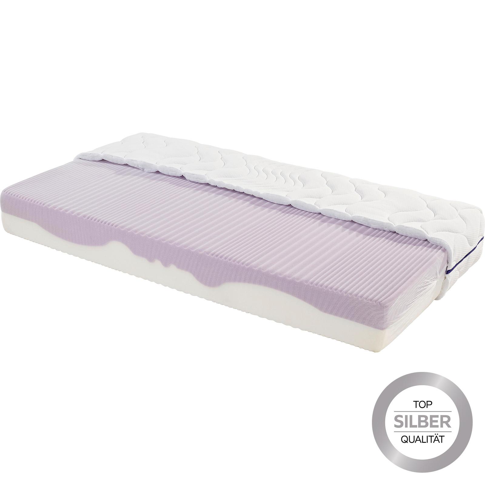 Komfortschaummatratze Ergo Duo 120x200cm Fest - Weiß, Textil (120/200cm) - Primatex