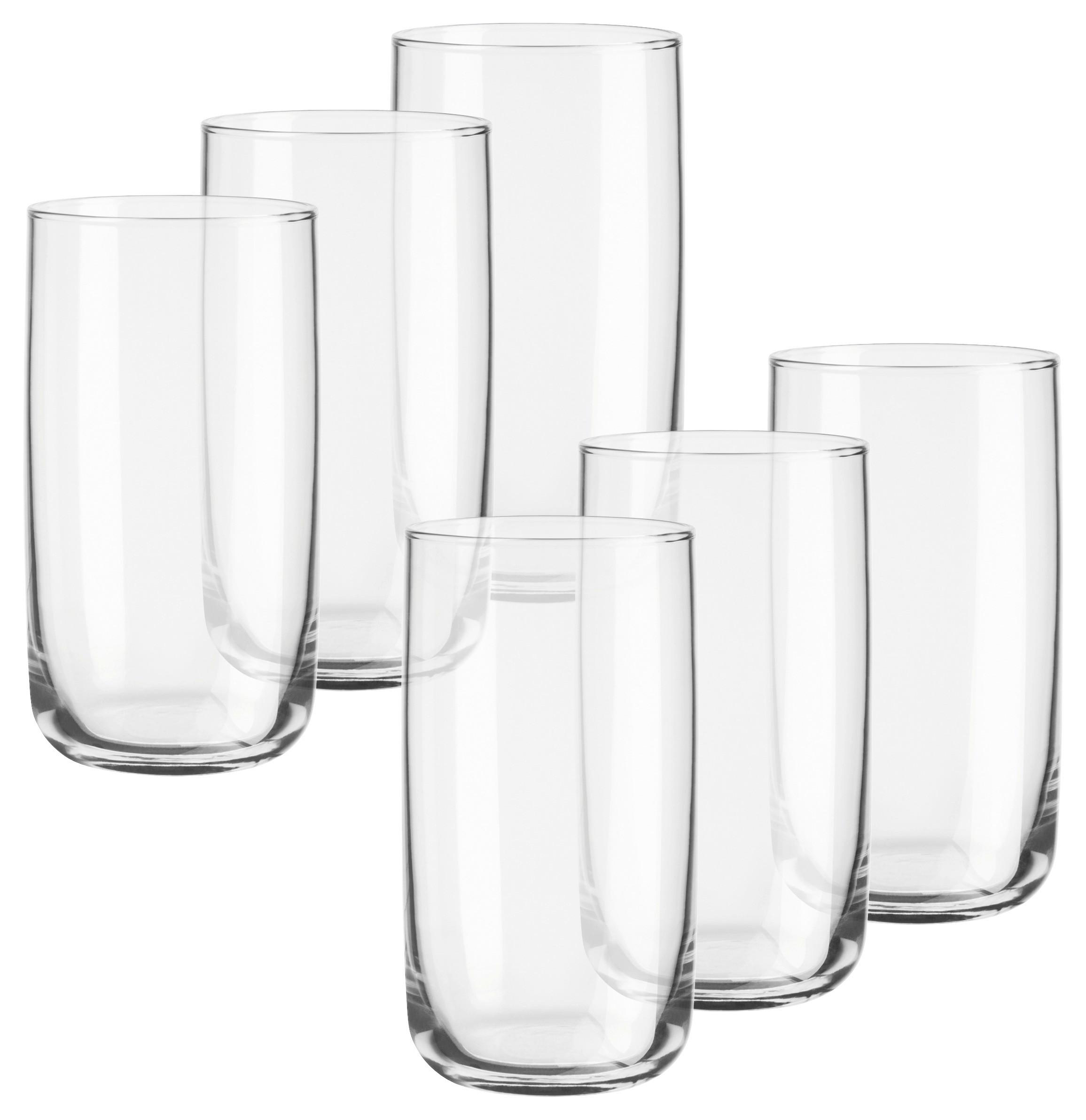 Gläserset Iconic Transparent, 6-teilig - Transparent, Trend, Glas (365ml) - Mäser