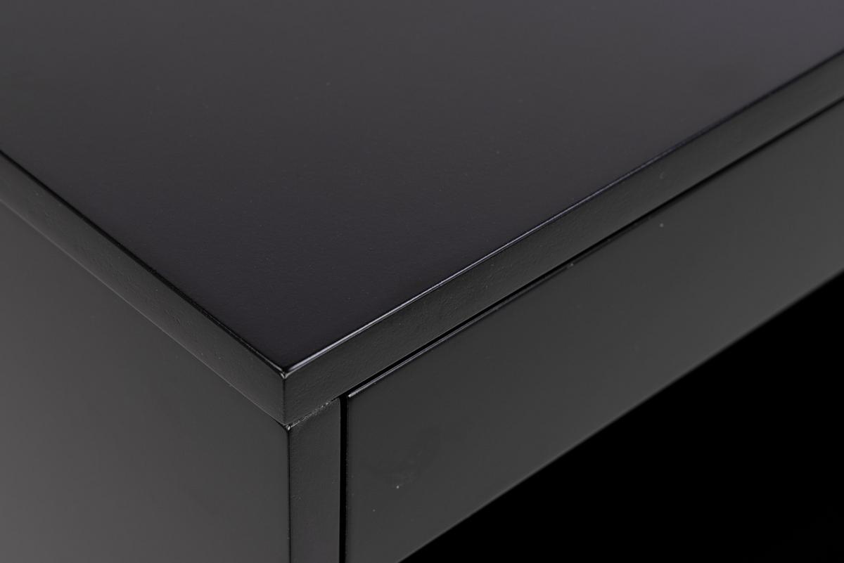Nočný stolík CHOLET čierna - čierna, Modern, kompozitné drevo (50/24,3cm) - MID.YOU