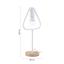 Stolová Lampa Mauricio - biela, Moderný, kov/drevo (18/15/30cm) - Modern Living Stolová Lampa Mauricio - biela, Moderný, kov/drevo (18/15/30cm) - Modern Living