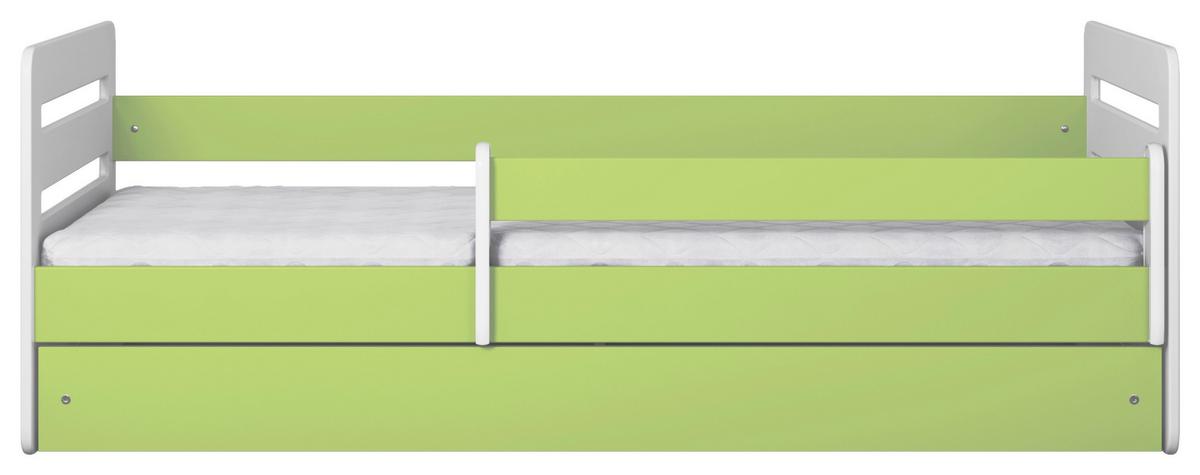 Kinder-/Juniorbett Tomi Grau/Weiß B: 80cm - Birkefarben/Weiß, MODERN, Holz/Holzwerkstoff (80/140cm) - MID.YOU