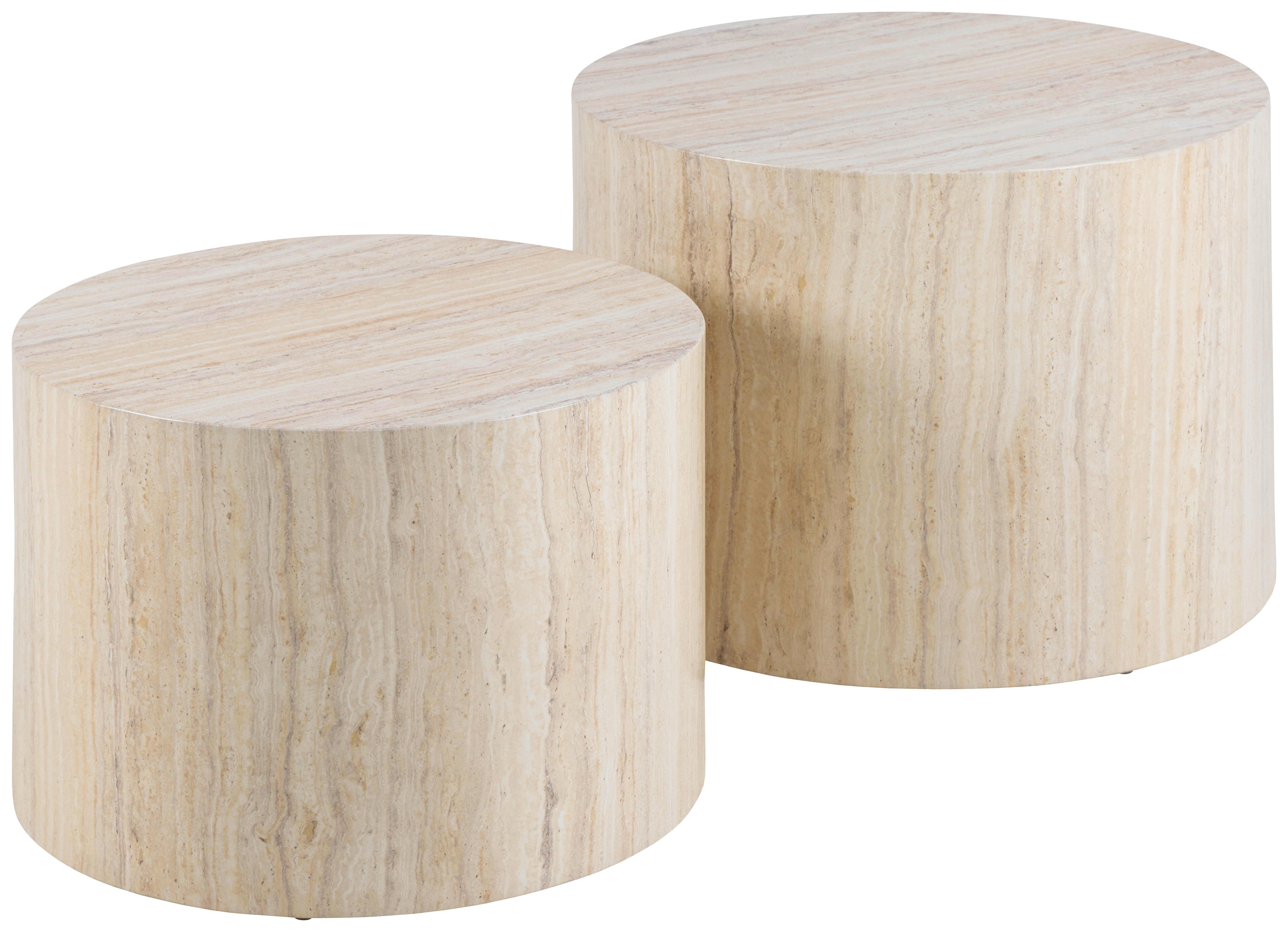 Couchtischset Dice Beige, 58 cm