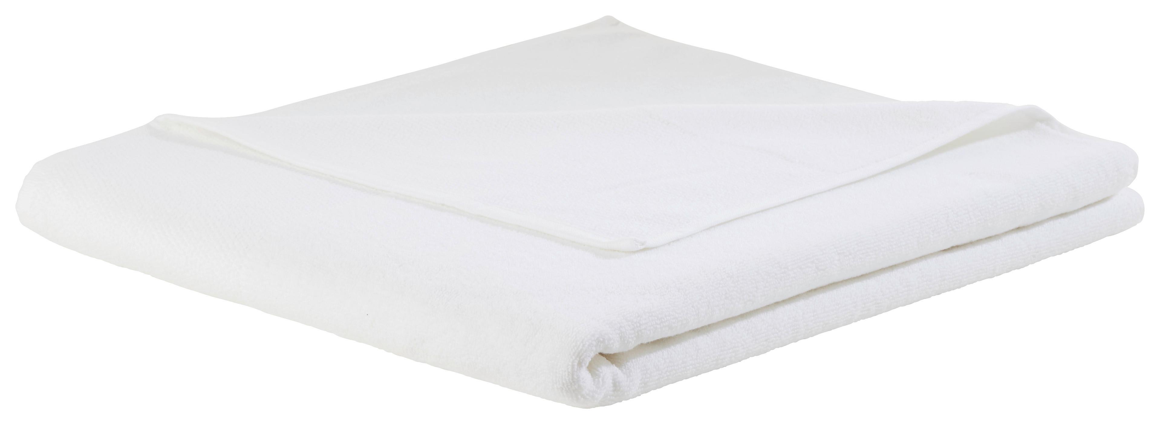 RUČNÍK DO KOUPELNY Olivia, 90/160cm, bílá - bílá, Konvenční, textil (90/160cm) - Premium Living