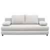 Schlafsofa Mela Weiß B: 206 cm - Schwarz/Weiß, Design, Textil (206/87/88cm) - P & B