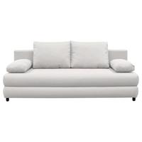 Schlafsofa Mela Weiß B: 206 cm - Schwarz/Weiß, Design, Textil (206/87/88cm) - P & B