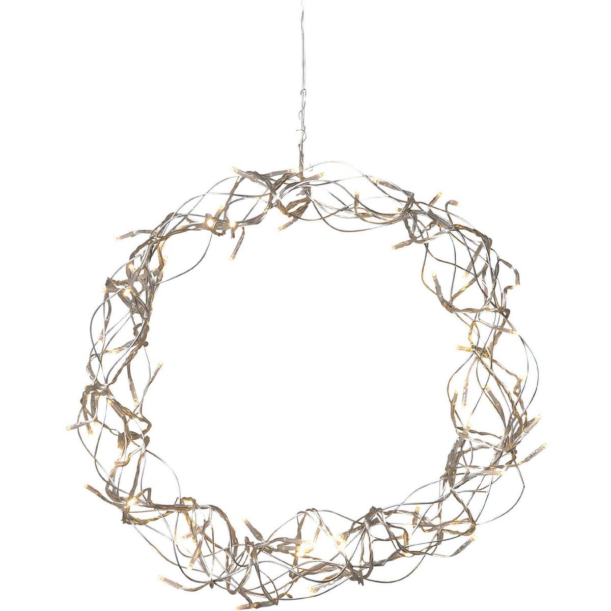 LED-Dekoleuchte 411012 Curly - Transparent/Silberfarben, Basics, Kunststoff/Metall (60cm) - Eglo