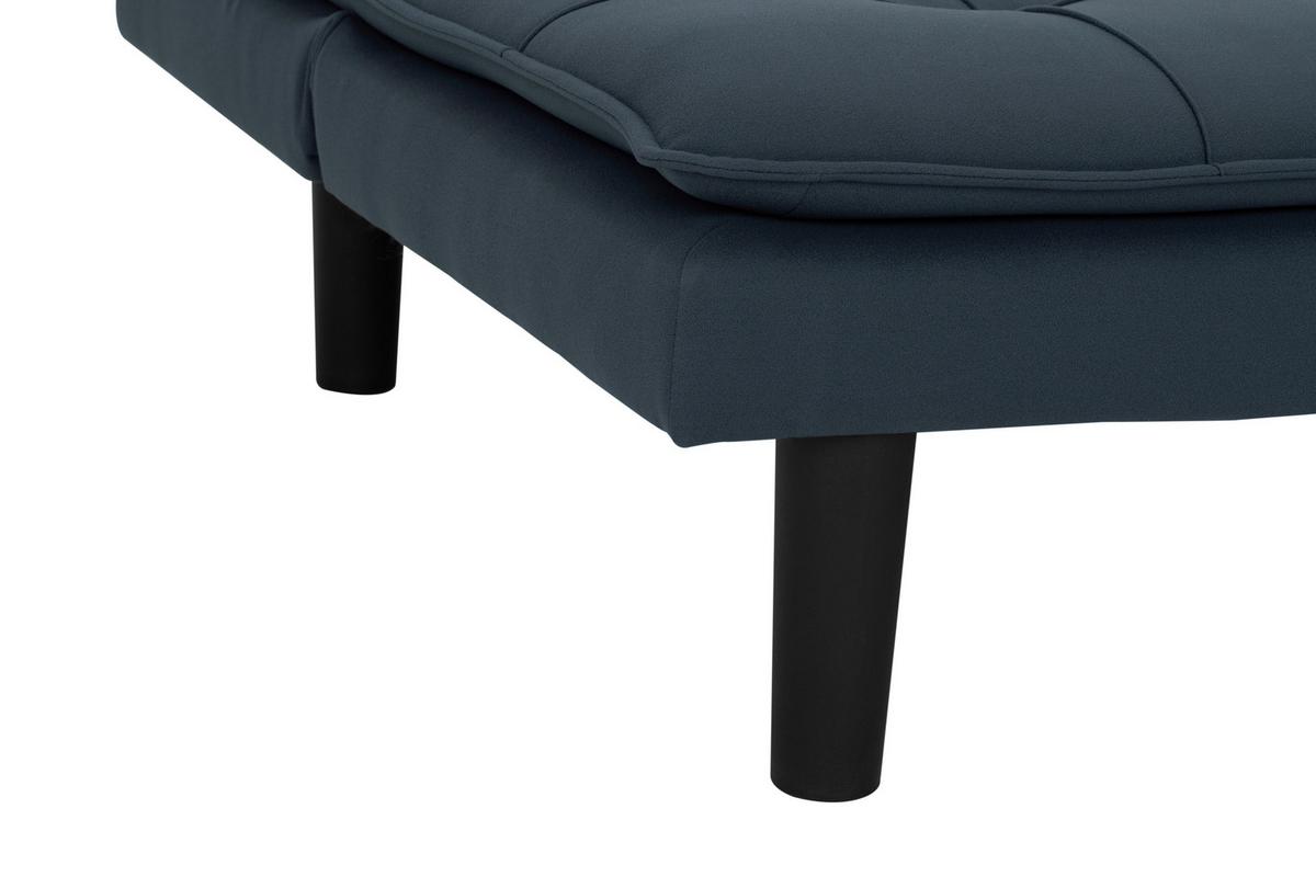 Schlafsofa Oslo - Blau/Schwarz, Basics, Textil (180/79/91cm) - P & B