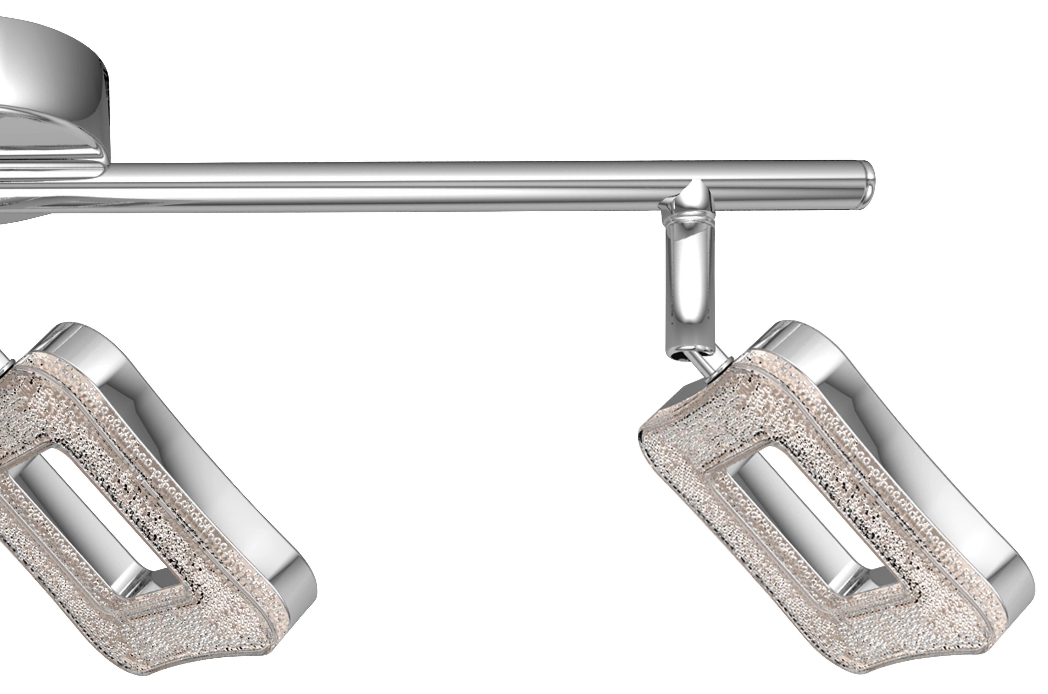 LED-Strahler Amelie 3-Flammig verstellbar L: 45 cm - Chromfarben, MODERN, Kunststoff/Metall (45cm) - Luca Bessoni