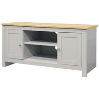 Lowboard Emerald Grau Naturfarben B: 120 cm - Naturfarben/Grau, Design, Holzwerkstoff (120/58/39cm) - MID.YOU