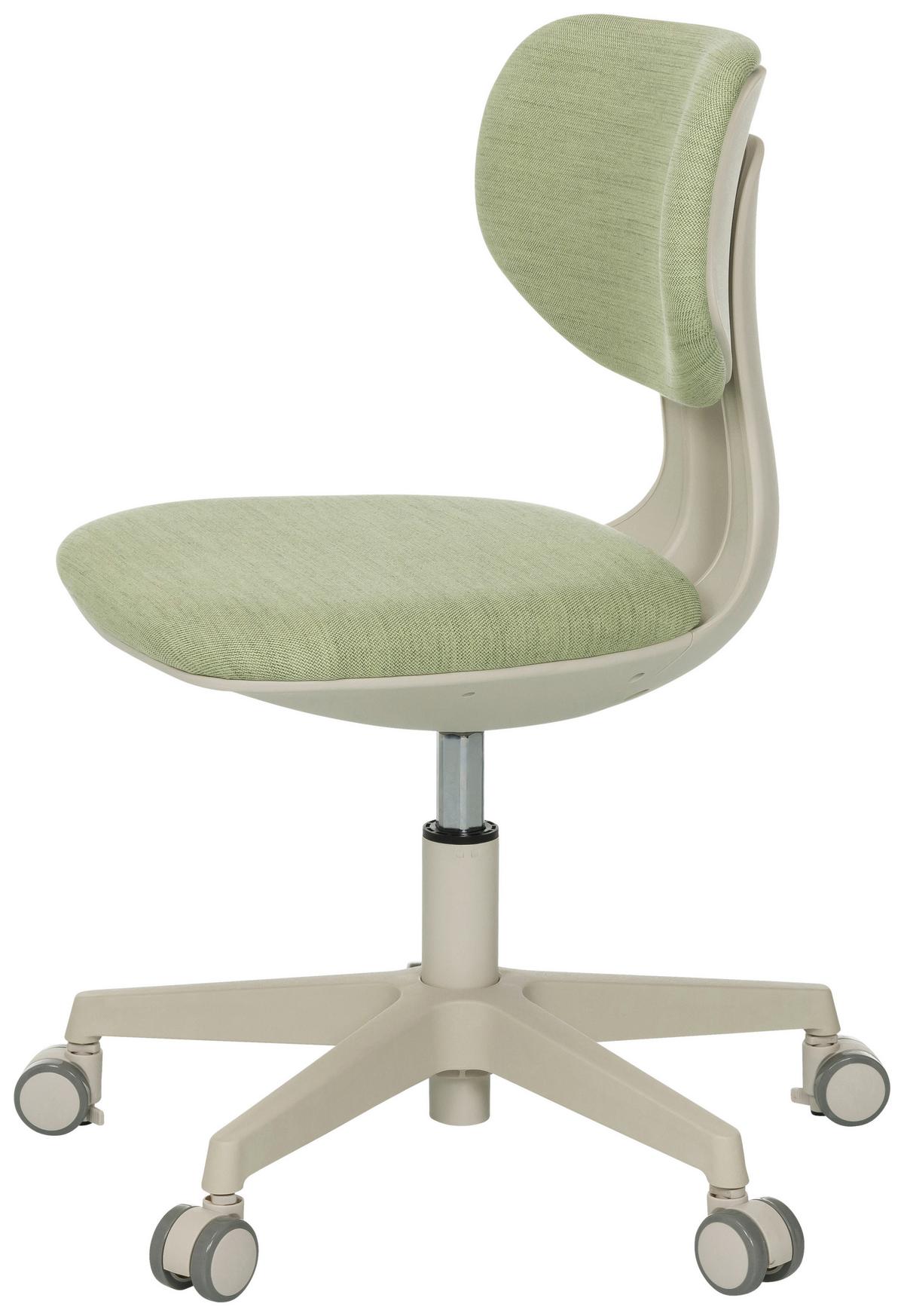 Jugenddrehstuhl Kiddy Classic Grün B: 52 cm - Creme/Grün, MODERN, Kunststoff/Textil (52/70 - 79/52cm) - MID.YOU