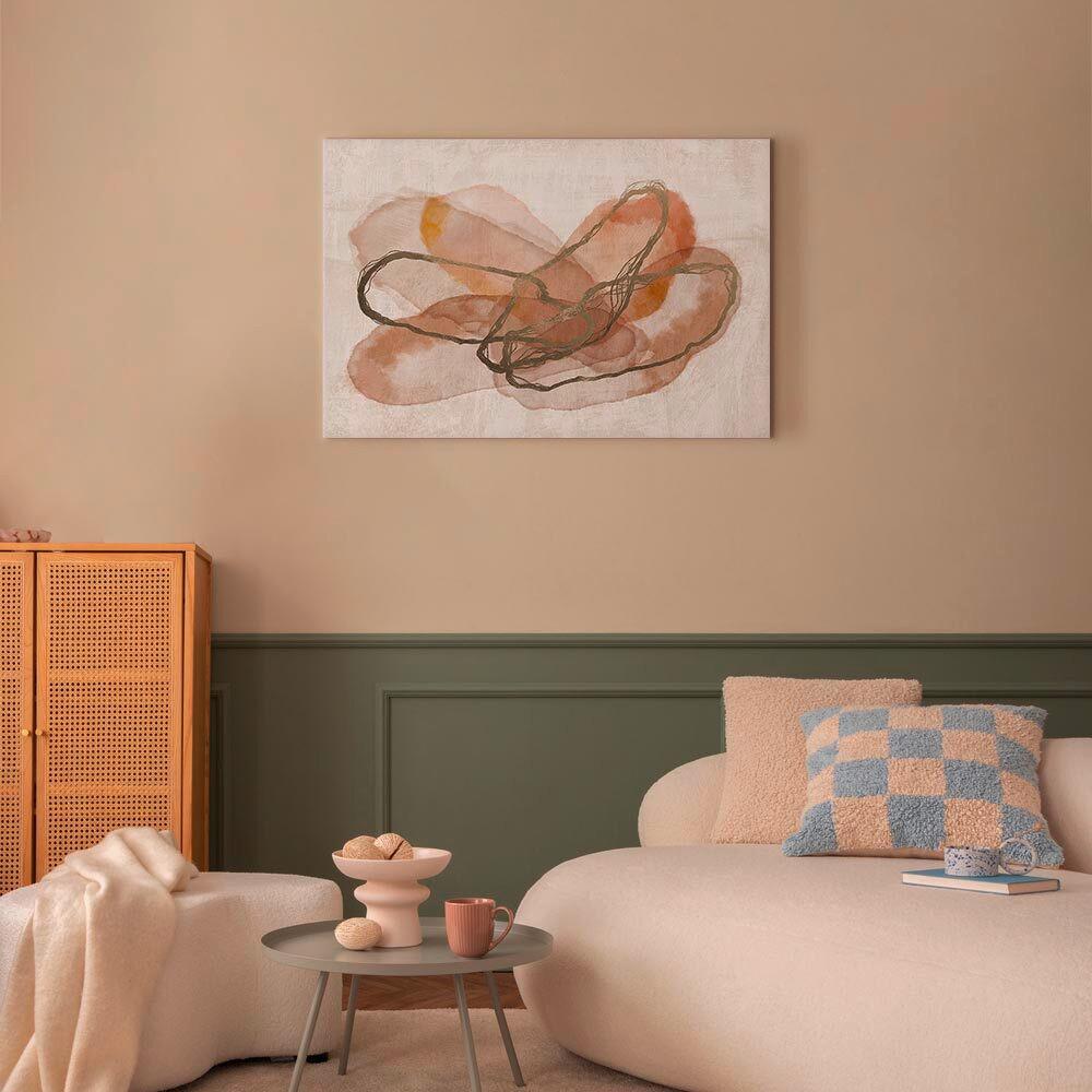 Leinwandbild Beige B: 60 cm - Beige, Basics, Holzwerkstoff/Textil (60/40/1,2cm) - artgeist