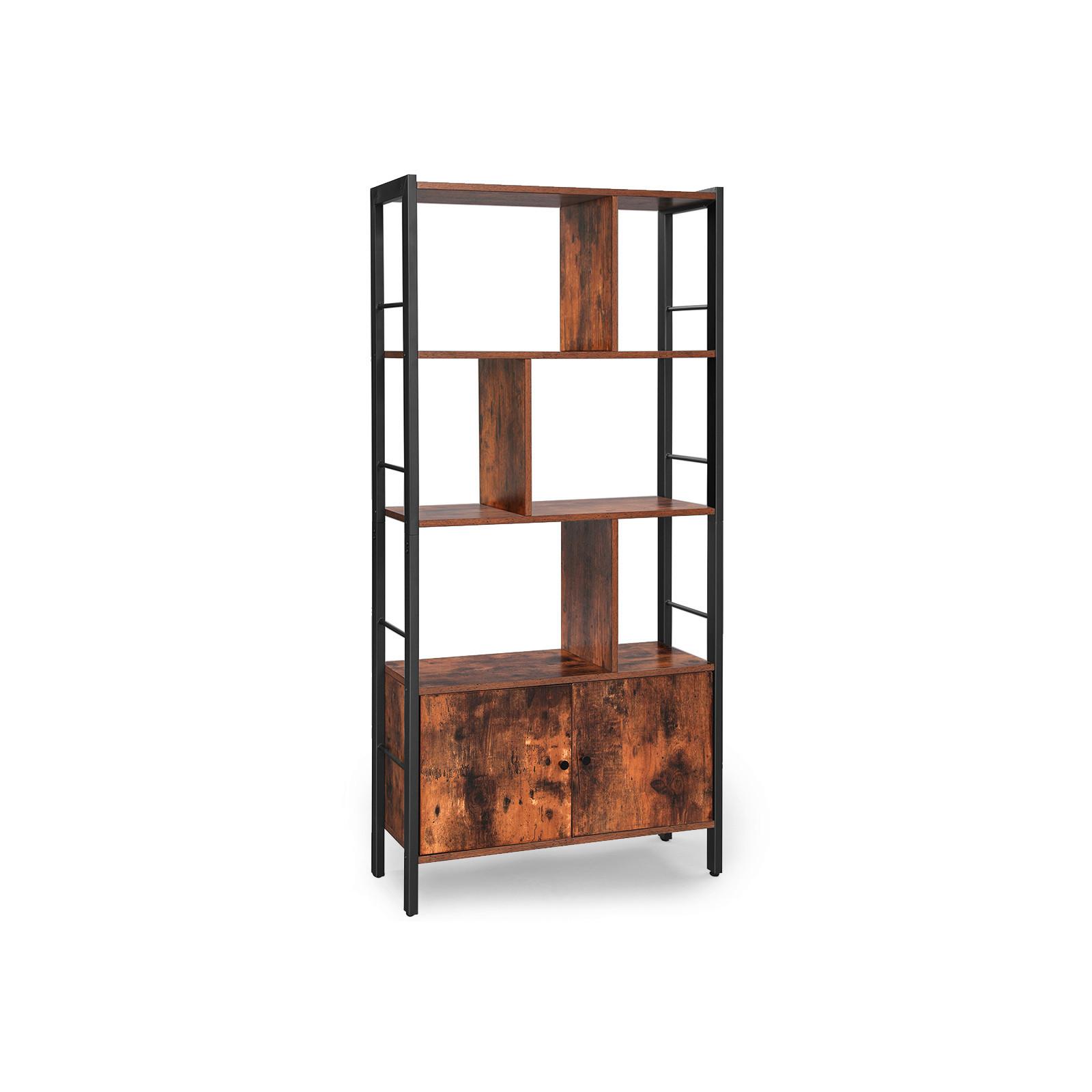 Aktenregal Iron B: 74 Cm Braun/schwarz - Schwarz/Braun, Basics, Holzwerkstoff/Metall (74/154,5/30cm) - Boxxx