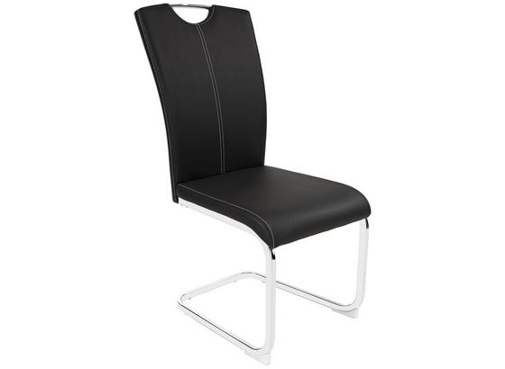 Schwingstuhl Conny - Chromfarben/Schwarz, MODERN, Textil/Metall (44/96,5/59cm) Schwingstuhl Conny - Chromfarben/Schwarz, MODERN, Textil/Metall (44/96,5/59cm)