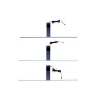 Ráépíthető Lámpa Szett Slimline - fekete, Modern, műanyag (60cm)