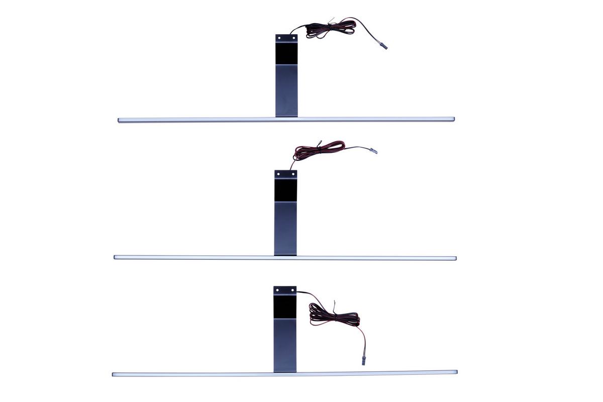 Ráépíthető Lámpa Szett Slimline - fekete, Modern, műanyag (60cm)