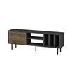 Lowboard Hera TV-Schrank - Anthrazit/Walnussfarben, Design, Holzwerkstoff (160/57/35cm) - Livetastic
