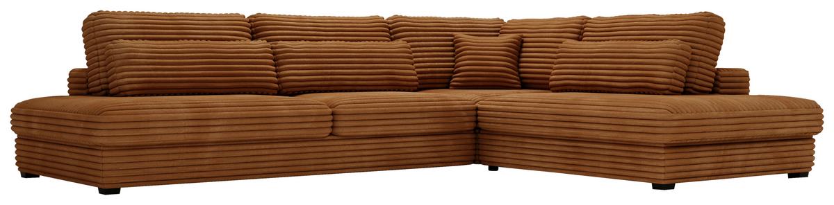 Sven Rostfarben S: 332x244 Cm - Rostfarben/Schwarz, Design, Textil (332/244cm) - Livetastic