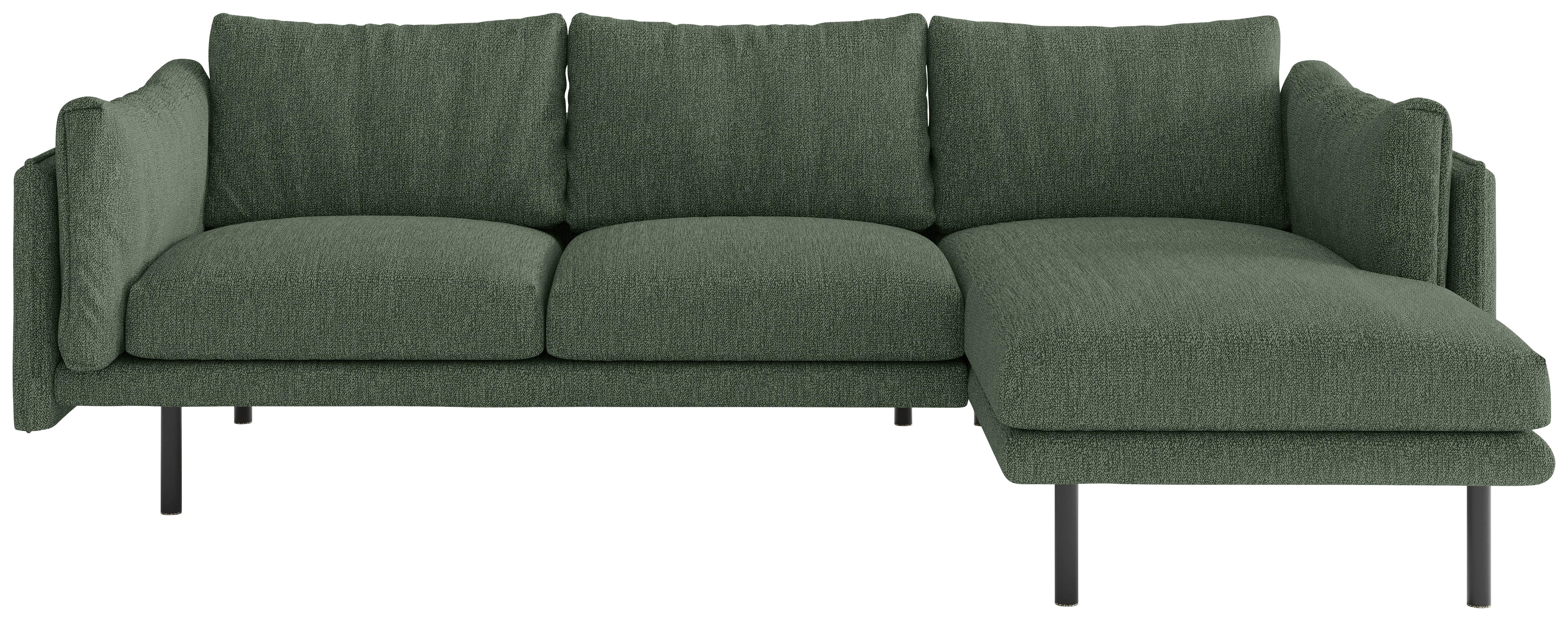 Ecksofa Salama - Beige/Schwarz, Design, Textil (268/160/100cm) - Livetastic