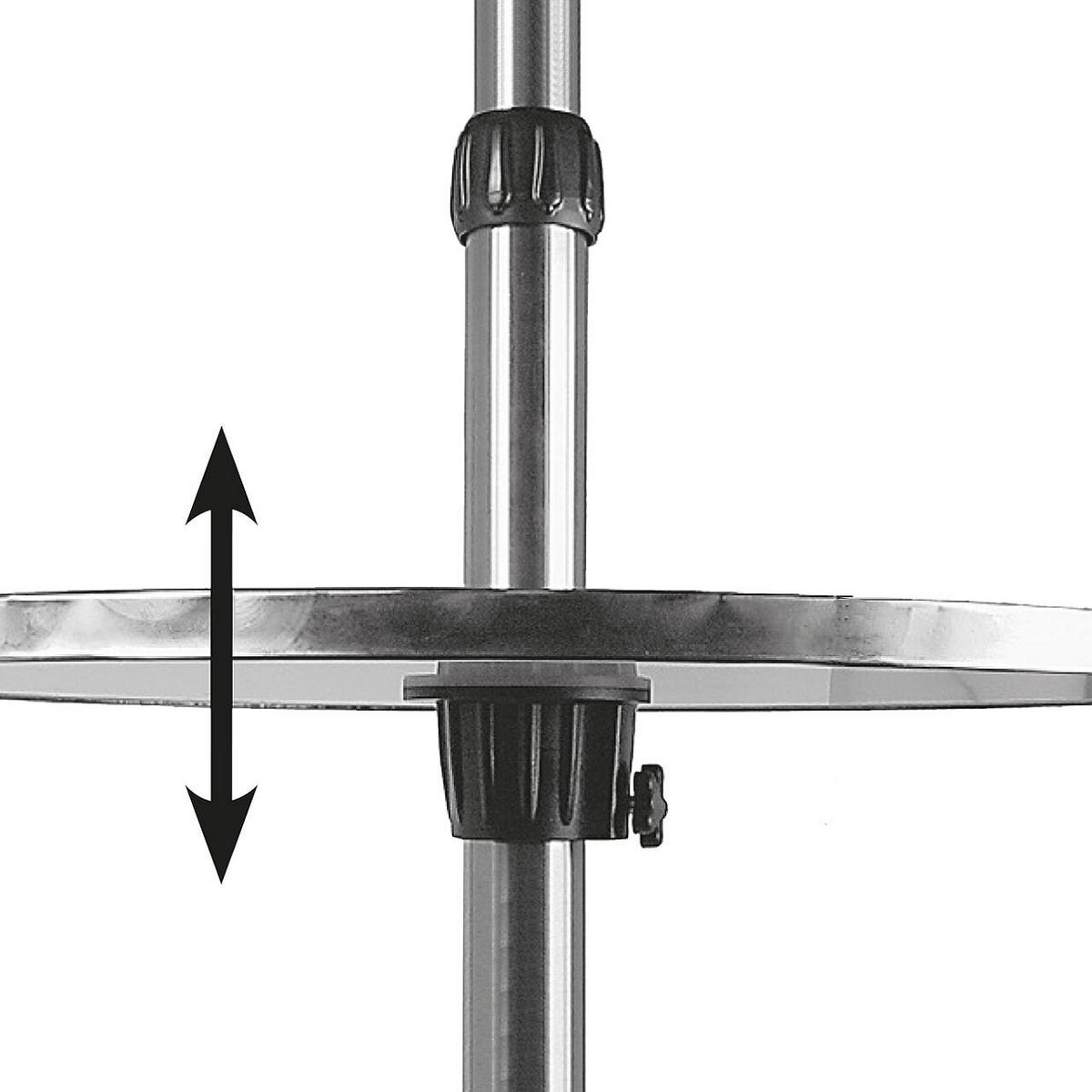Terrassenstrahler Halogen - Alufarben, Basics, Metall (60/190/60cm)