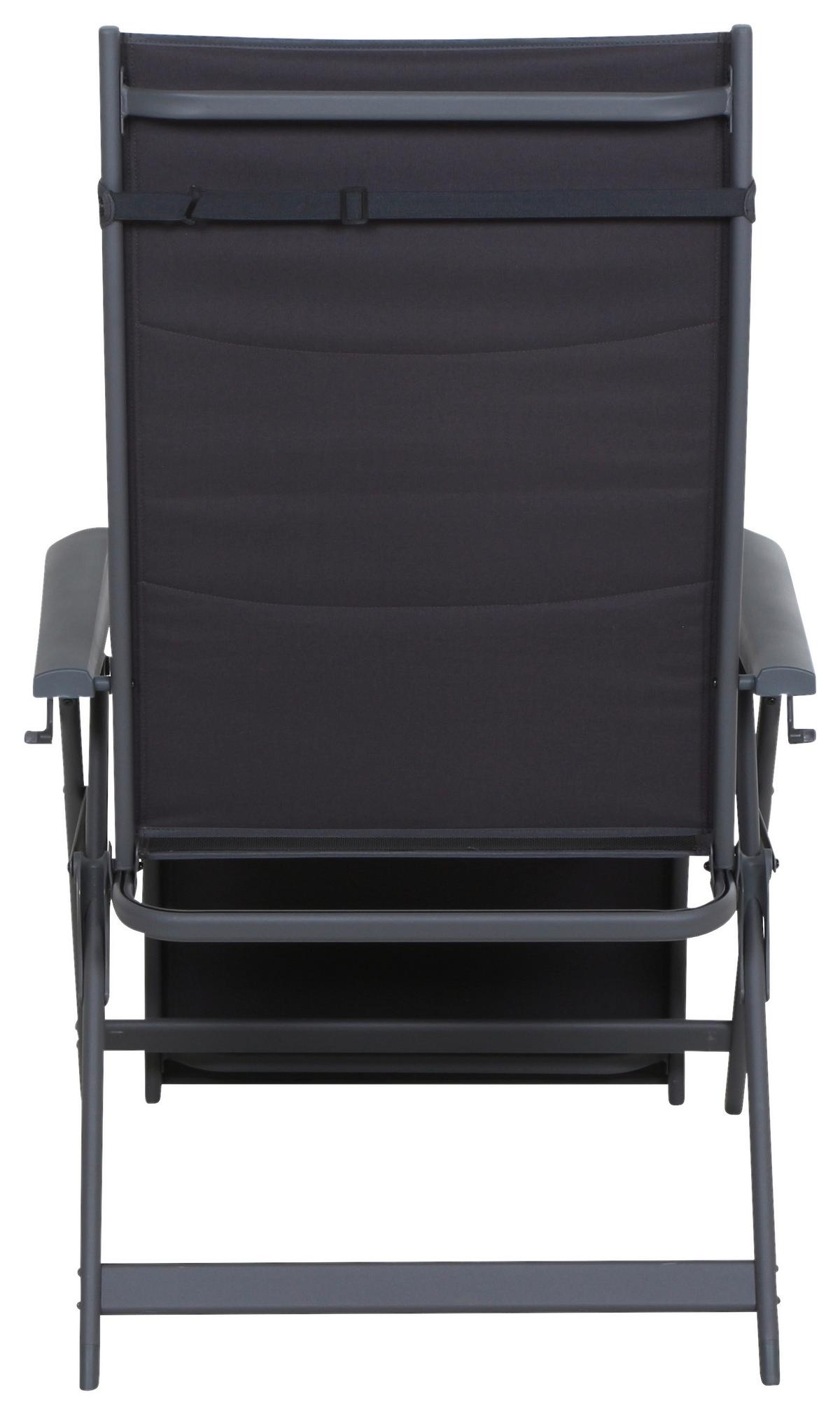 Sonnenliege Premium Aluminium, Verstellbar - Anthrazit, KONVENTIONELL, Textil/Metall (75/123/91cm) - Siena Garden