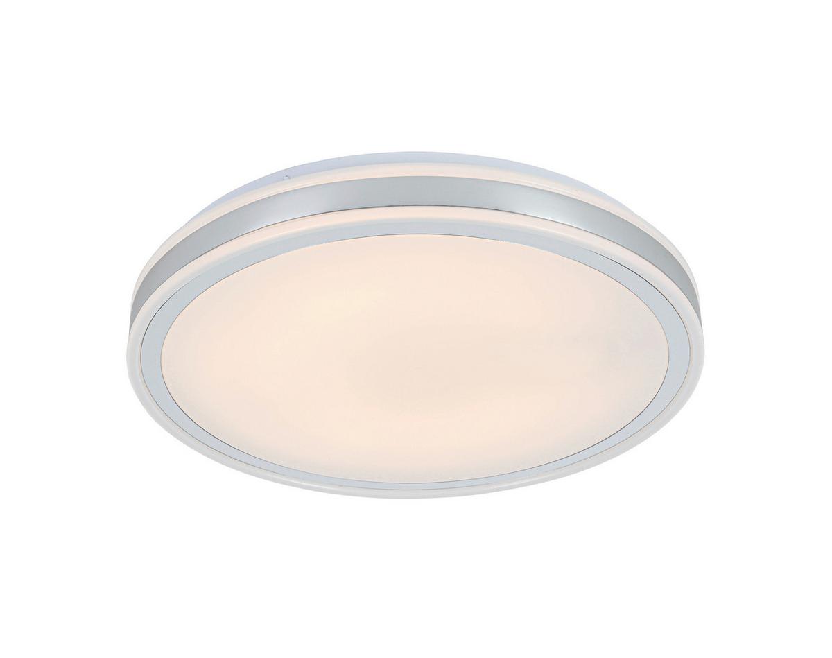 STROPNÉ LED SVIETIDLO FARBI - biela/chrómová, Modern, kov/plast (38/38/6cm) - Mömax