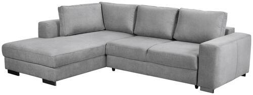 Ecksofa mit Schlaffunktion Olifant, Webstoff - Hellgrau, MODERN, Holz (203/68/283cm) - Ondega