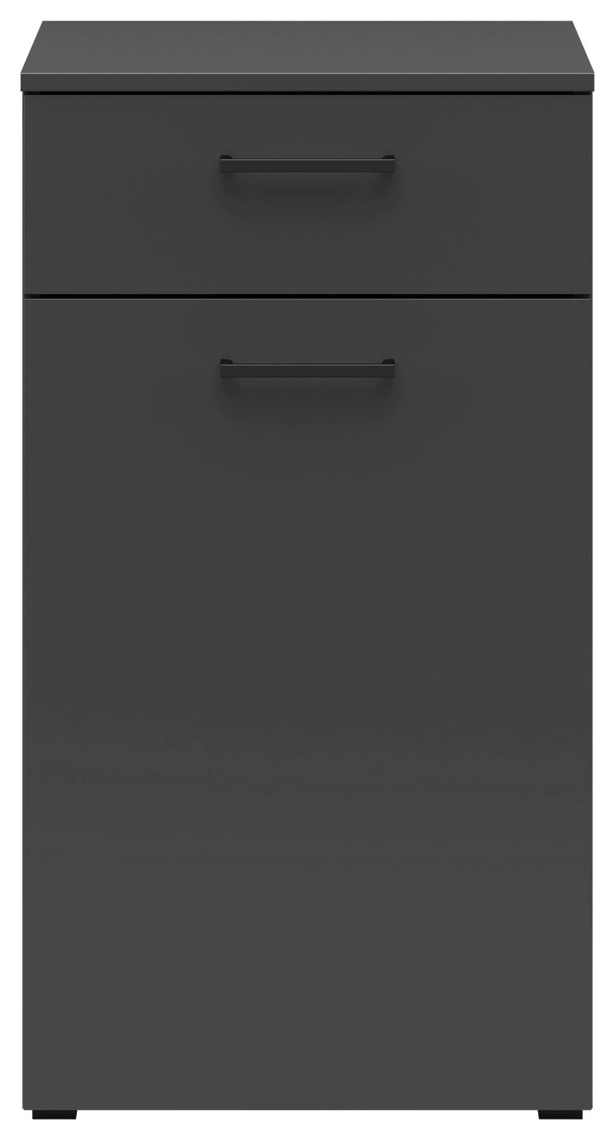 Komód Multistauraum - grafitszürke, Modern, faalapú anyag (45/83/40cm) - Carryhome