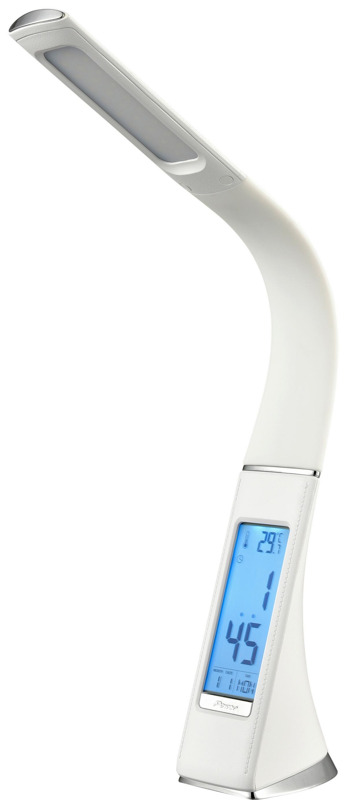 Íróasztallámpa Uschi - fehér, Modern, műanyag (50cm) - Luca Bessoni