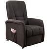 Fernsehsessel Harry Dunkelbraun B: 77 Cm - Dunkelgrün/Dunkelbraun, Design, Textil (77/107/88cm) - Livetastic