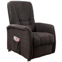 Fernsehsessel Harry Dunkelbraun B: 77 Cm - Dunkelgrün/Dunkelbraun, Design, Textil (77/107/88cm) - Livetastic