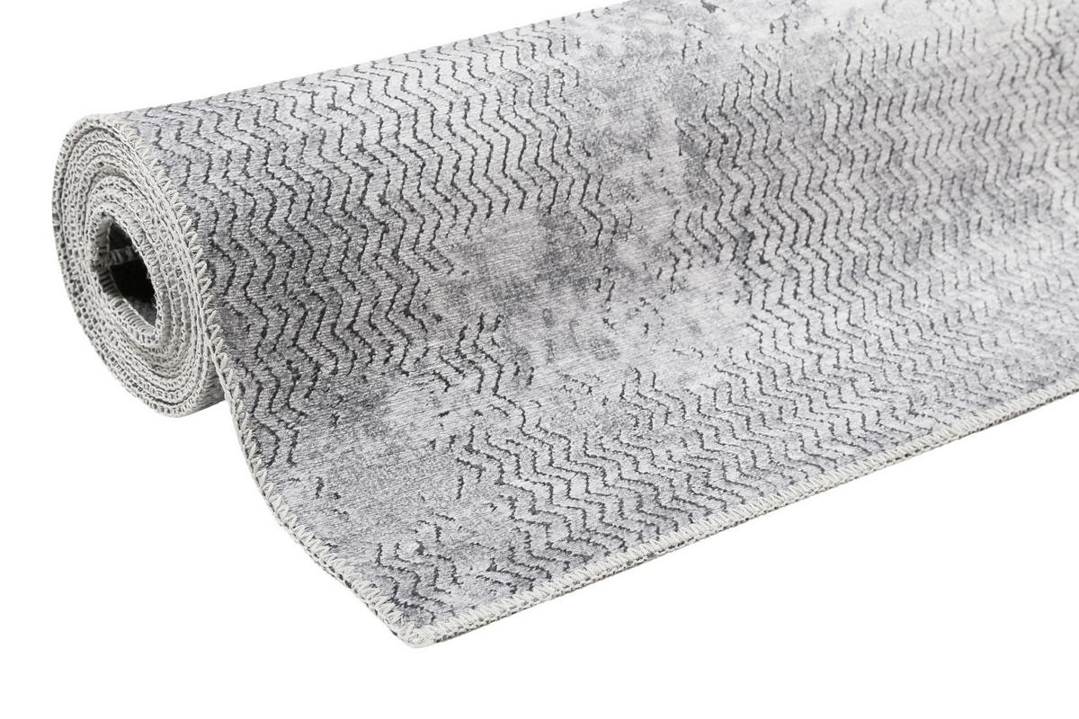 Webteppich Grau Radiate 130x190 Cm - Grau, Design, Textil (130/190cm) - WECON HOME