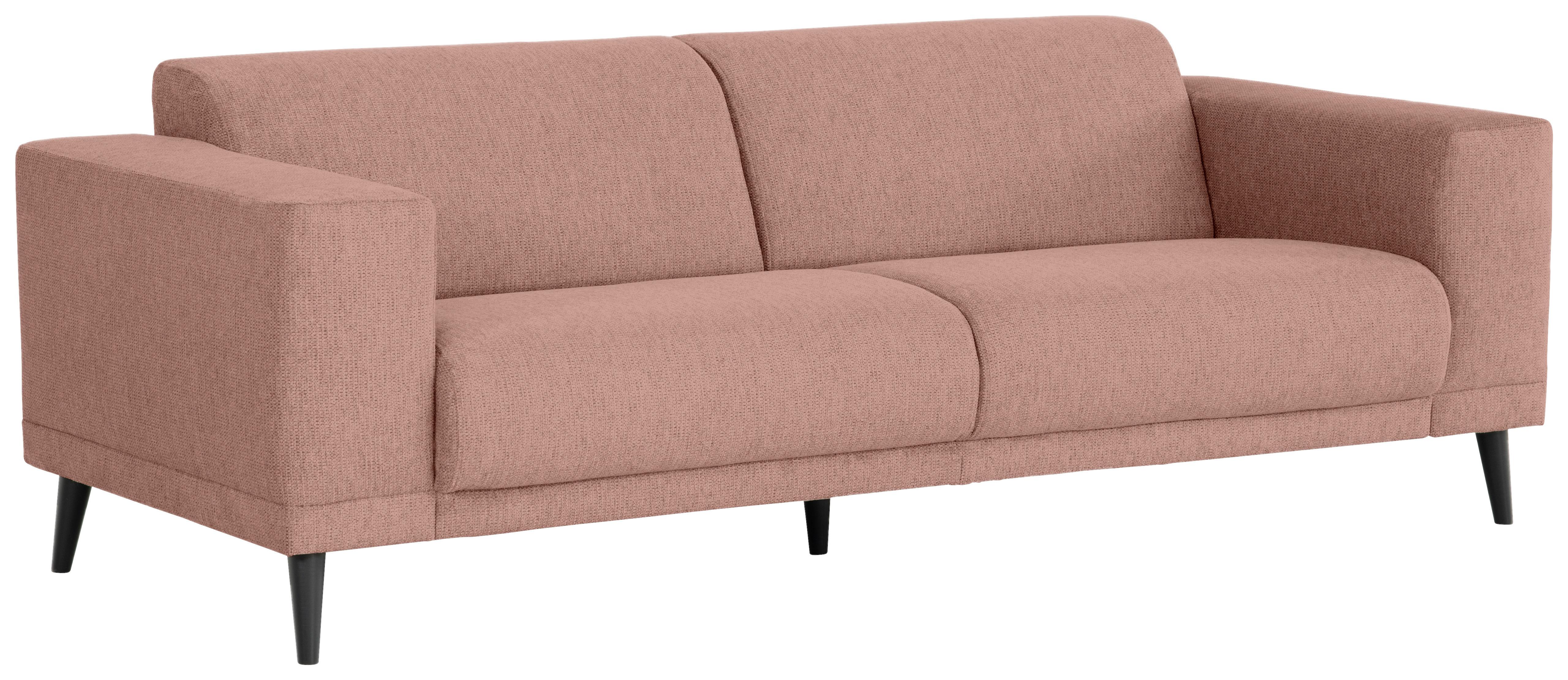 3-Sitzer-Sofa Oslo Taupe B: 218 cm - Taupe/Schwarz, Design, Textil (218/77/93cm) - MID.YOU