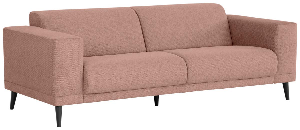 3-Sitzer-Sofa Oslo Taupe B: 218 cm - Taupe/Schwarz, Design, Textil (218/77/93cm) - MID.YOU
