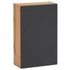 Hängeschrank Kopenhagen B: 40 cm Grau/Eiche Dekor - Eichefarben/Grau, KONVENTIONELL, Holzwerkstoff (40/64/20cm) - Held