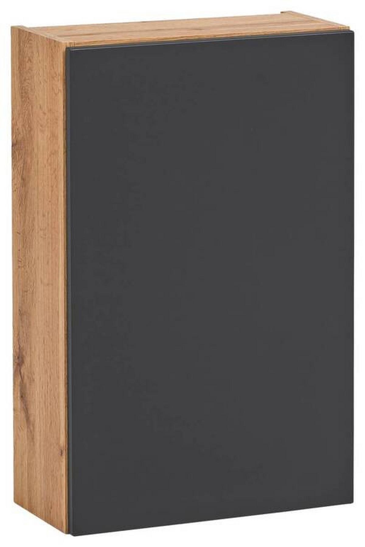 Hängeschrank Kopenhagen B: 40 cm Grau/Eiche Dekor - Eichefarben/Grau, KONVENTIONELL, Holzwerkstoff (40/64/20cm) - Held