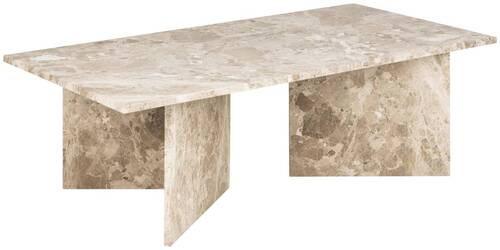 Couchtisch Vega Creme B: 70 Cm - Creme, Design, Stein (140/70/42cm) - Livetastic