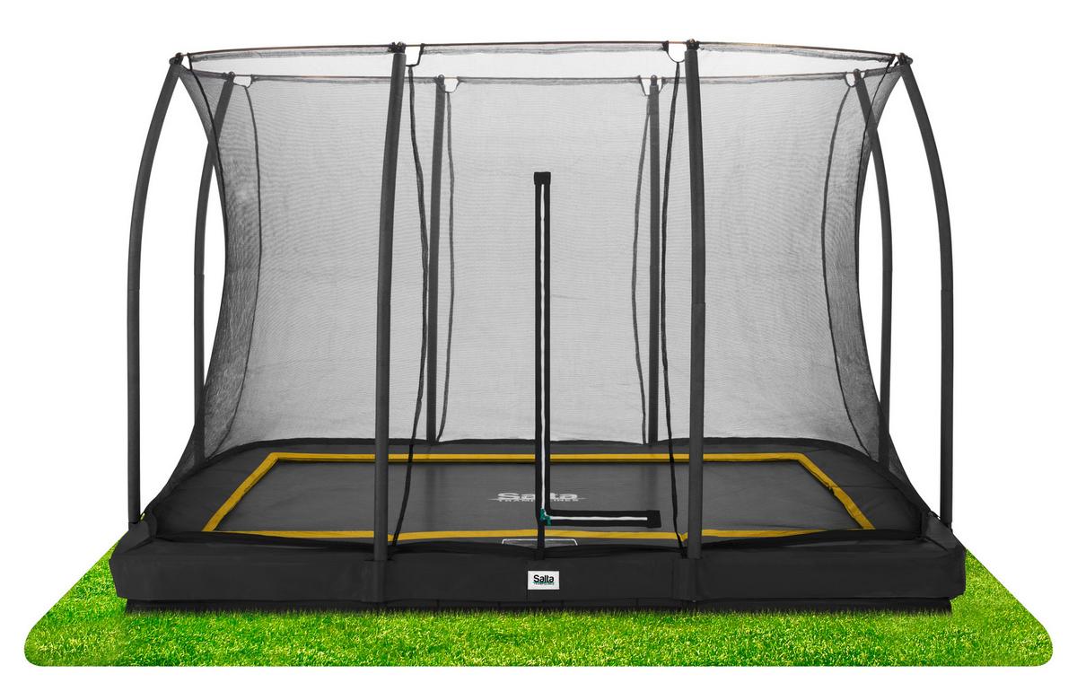 Trampolin Comf. Edition 5402a Schwarz, B/l: 305x214cm - Schwarz, Basics, Metall (305/214cm) - Salta