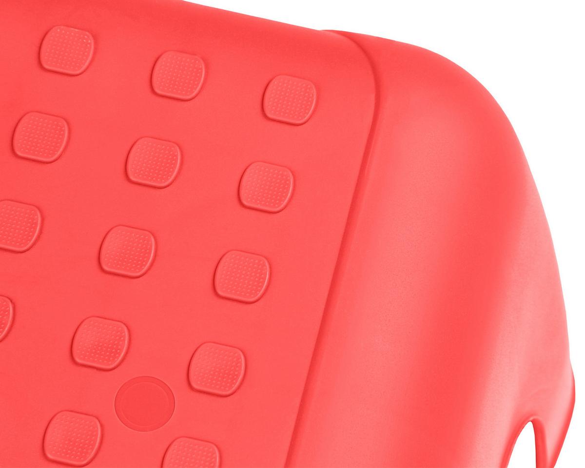Tritthocker Kunststoff Pink H: 23,5 Cm Rutschfest - Pink/Koralle, Basics, Kunststoff (44/23,5/31cm)